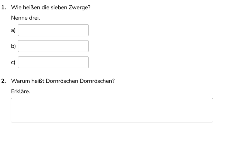 Anleitung für den Antwortfelder Assistenten (Eingabefelder und Eingabebereiche)