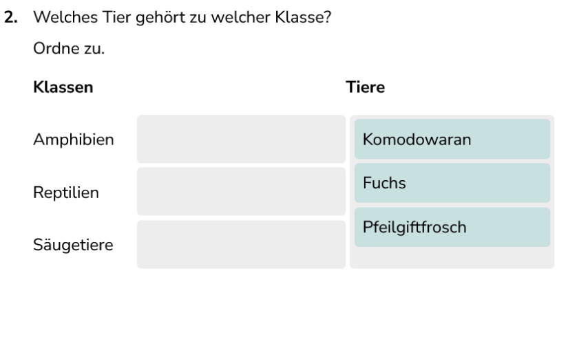 Anleitung für den Assistent von Drag & Drop einseitig - Zuordnung – Elementliste neben Ziellisten